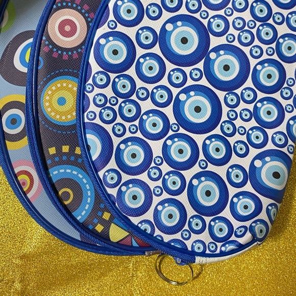 Bags 3 Median Size Evil Eye Cosmetic Bag Poshmark